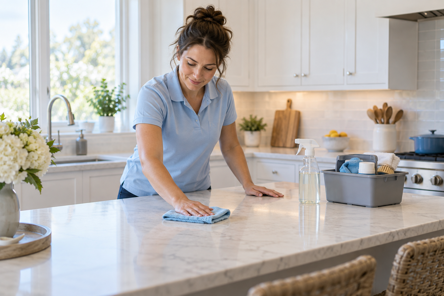 cleaning demonstration concept